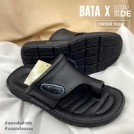 [6092] รองเท้าแตะผู้ชาย บาจา Bata แบบคีบ พื้นยาง เบอร์ 6-9 สีดำ รองเท้าแตะสวม แตะแฟชั่น (พร้อมส่ง มีเก็บปลายทาง)