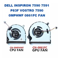 DELL INSPIRON 7590 7591 P83F VOSTRO 7590 0MPHWF 0861FC FAN