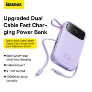Baseus Power Bank 10000mAh 20000mAh PD 22.5W 20W 4 Ports Fast Charging Dual-Cable Powerbank Charger