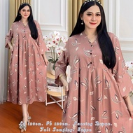 Daster Modern 7-Sleevedsephia/8 Rayon Dress for Pregnant Women and Nursing Homes