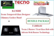 TECNO HOOD AND HOB BUNDLE PACKAGE FOR ( KA 9688 &amp; T 28TGSV ) / FREE EXPRESS DELIVERY