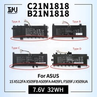 32Wh Laptop Battery For ASUS C21N1818 B21N1818 B21N1818-1 B21N1818-2 B21N1818-3 15 X512FA X509FB A50