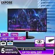 EXPOSE Monitor PC IPS 2K/4K Curved/Flat Gaming Monitor 24-27Inch built-in speaker 75HZ/100HZ/165HZ