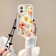 G53 5GPhone Cases Beautiful Daisy with black LanyardPattern Comfortable feel Case Suitable For Motor