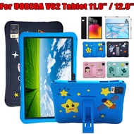 For UODEGA V62 Tablet 11.6 12.0 inch High Quality Soft Silicone Drop Resistant Tablet Case UODEGA V62 Tablet 11.6 12.0 Fashion Cute Cartoon Stand Protective Cover