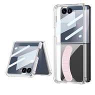 For Samsung Galaxy Flip 7 phone case Flip 7 case film integrated casing wristband transparent Flip 7