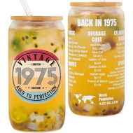 50th Birthday Gifts for Women - 1975 50th Birthday Decorations Gifts for Her Him Men 50 Year Old Bda