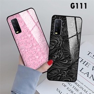 G111 Glitter Glass Softcase Y27 4G Y22 Y36 Y35 Y16 V27 V27E T1 5G T1 PRO 5G Y75 Y15S Y01 Y33S Y33T Y