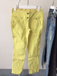 ⚠️降⚠️[S] • B03/KARL KANI 歐美小眾淺黃色設計師品牌牛仔褲復古低腰喇叭褲型