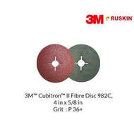 3M 982C 4 Inch Disc 36+ Cubitron II Fibre Disc (4"x5/8")