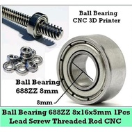 Mini Ball Bearing Bushing 688ZZ 8mm CNC 3D Printer Lead Screw Rod 688 zz