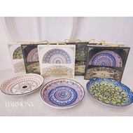PREMIUM Bohemian Style Plate With Box Porcelain BowlCeramic plate piring Keramik piring plate Weddin
