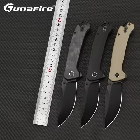 New 14C28N Folding Blade Knife Carbon Fiber/G10 Handle Multipurpose Outdoor Military Tactical Pocket