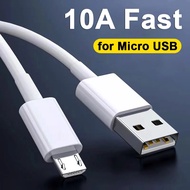 1/1.5/2ม. ข้อมูล Micro USB สายเคเบิลต่อโทรศัพท์10A สายโอนข้อมูลโทรศัพท์มือถือสายชาร์จเร็วสำหรับแท็บเล็ต Samsung Xiaomi Redmi แอนดรอยด์