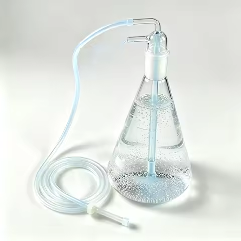 YOUMO AQUAPURE 500mL 1000mL Ozone Flask O3 Water or Oil Maker Triangle Flask with Glass Bubbler