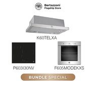 Bertazzoni 60cm Induction + Oven + Hob Bundle (P603I30NV Induction Hob + F605MODEKXS 5 Function Oven
