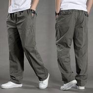 Plus Size Hot Men Jogger Pants Multi Pocket Cotton Cargo Pant Work Loose Casual Long Sweatpants Slac