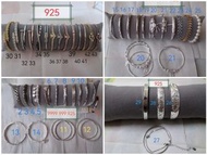 現貨 包SF 平郵 連 泡泡包裝 鈦鋼/ 925 純銀 鑽石 莫桑石 手環 手鐲 手鈪 手鏈 銀鍊 總連結 Adjustable Silver Bracelet/ Bangle Summary