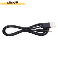 USB To Audio DC 2.5mm Charging Cable For Rechargeable Magic Wand Massager (24AWG Black)