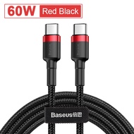 Baseus 60W USB Type C to Type C Cable QC 3.0 Quick Charge Cable for Samsung S20 Huawei Vivio Oppo Fa