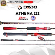 Fishing Rod Daido Athena 3 Pro Series Spinning/Casting BC New Fuji carbon Solid 180cm 4-12 lb s/d 10-20 lb X-Wrap carbon