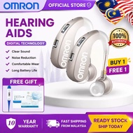 OMRON Rechargeable Digital Hearing Aid, Noise Reduction Anti‑Howling, USB‑Charging Sound Amplifier f