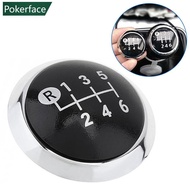 POKERFACE Car Gear Shift Knob Stick Cover Cap Emblem Badge 5/6 Speed For TOYOTA Corolla 1.8MT 2007-2
