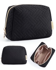 BAGSMART Small Makeup Bag, Travel Cosmetic Bag Make Up Pouch Small Travel Zipper Pouch,Water-resista