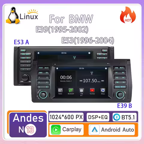 For BMW E53-E39(1996-2004)E38E39(1995-2002)Linux system wireless CarPlay in-car device, new model, n