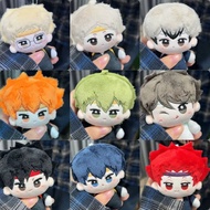 Haikyuu!! 10cm Anime Hinata Shoyo Akaashi Keiji Oikawa Tooru Plush Doll, Cute Stuffed Keychain Cospl