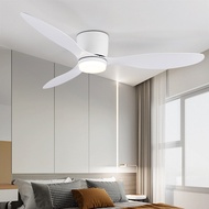 BH Ceiling Fan Light With Remote Control 42 Inch 3 Color Dimmable White, Black, And Wood /Three Blade Bedroom Restaurant