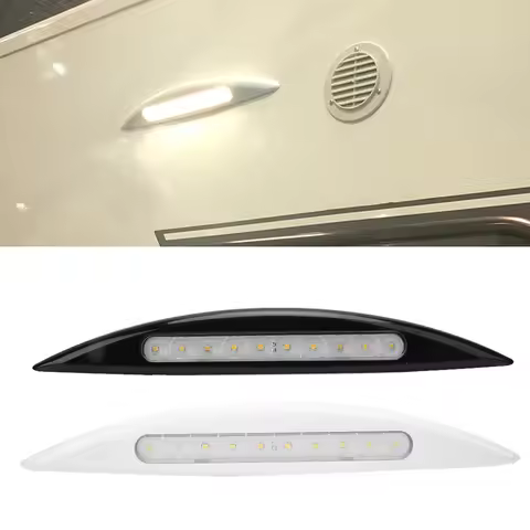 1Pc 12V 5W Car LED Caravan Light Waterproof Outdoor RV Porch Awning Annex Lamp Yellow Light