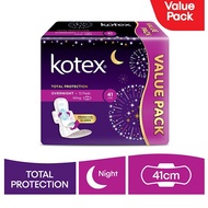 Kotex Total Protection Overnight Wing (32cm/35cm/41cm) Disposable Sanitary Pad Tuala Wanita Pads