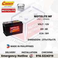 CENTURY MOTOLITE LN3 | DIN66L AUTOMOTIVE CAR BATTERY