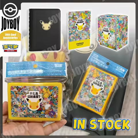 In Stock Pokemon Chinese 30th Anniversary Celebration Card Collection Album Battle Playmat Coin Stor