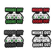 [Custom Velcro patch]HK MOONS OUT GOONS OUT Night Vision Tactical Morale 3D  Velcro Patch /Badges/ar
