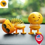 MK2 Car Shaking Spring Emoji Head Toys,Cute Emoji Toys,Funny Rotating Emoji Dolls,Kids Toys