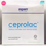 ASPEN NUTRITION CEPROLAC VANILLA FALVOURED WHEY PROTEIN BLEND 5.5g x 30’s (Exp 08/2025)