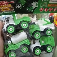 4PCS CLEANING SERVICE TRUCK TOY