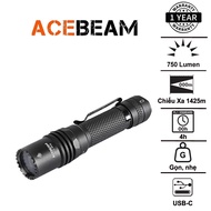 ACEBEAM W10 Pro – LEP flashlight, 1.425m super far, 750 lumens, 21700 USB-C battery