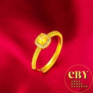 Cincin Emas Bangkok Dewasa Cincin Perempuan 916 melaraskan Ring GOLD PLATED Adjustable FREE COP H