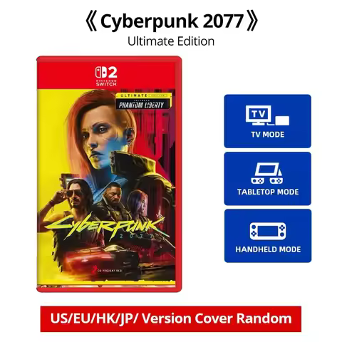 Cyberpunk 2077 Ultimate Edition - Nintendo Switch 2 Game Card Games Cartridge Physical Card Support 