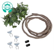 Reptile Bend-A-Branch Vines Flexible Leaves Pet Habitat Decor Climber Jungle Long Vines for Climbing
