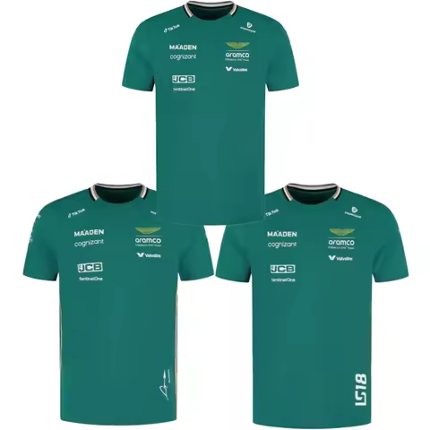 Aston Martin 2026 Fernando Alonso Lance Stroll Driver Summer Casual Fashion T-Shirt Breathable Tee C