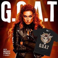 [美國瘋潮]正版WWE Becky Lynch "G.O.A.T." T-shirt 最佳女豪傑冠軍羊頭圖案款衣服預購