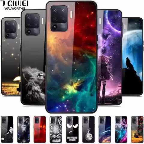 For OPPO Reno 5 Lite Case Luxury Tempered Glass Bumper for OppoA94 4G Phone Cover For OPPO a94 4G/ R
