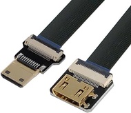 CY Mini HDMI to Mini HDMI Cable CYFPV Mini HDMI Male to Mini HDMI Female Extension FPC Flat Cable 1080P for FPV HDTV Multicopter Aerial Photography