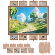 Jigsaw Puzzle Board with 8 Drawers and Cover