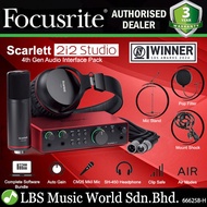 Focusrite Scarlett 2i2 Studio USB Audio Interface Recording Bundle With Mic Stand (4th Gen)