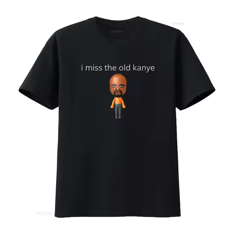 I Miss The Old Kanye Matt Wii Sports Funny Meme T Shirt Trendy For Humor Lovers vintage Washed Styli